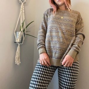 Cozy big pastel vintage sweater